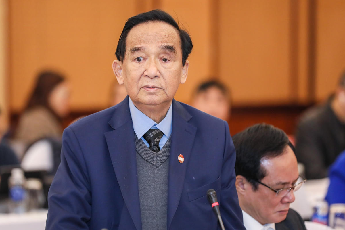 Ông Nguyễn Lân Dũng phát biểu tại Hội nghị.