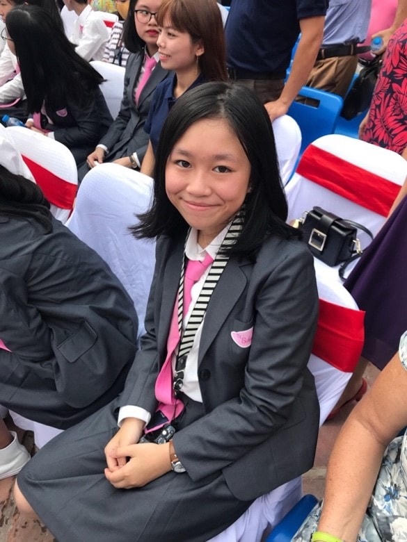 Hình ảnh của Trâm Anh từ Lễ Khai giảng TH School năm học 2018 - 2019.