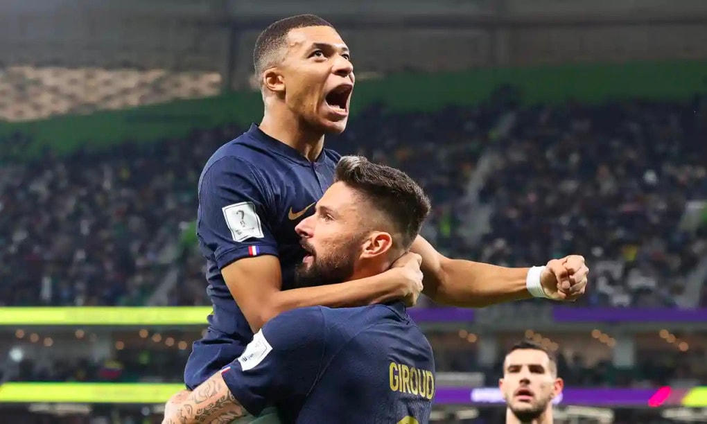 Mbappe lập cú đúp đưa Pháp vào tứ kết World Cup 2022