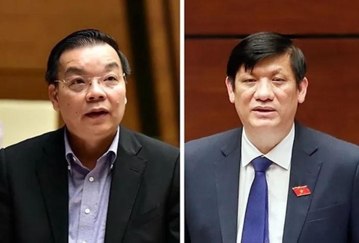 Hai cựu Bộ trưởng Chu Ngọc Anh (trái), Nguyễn Thanh Long.