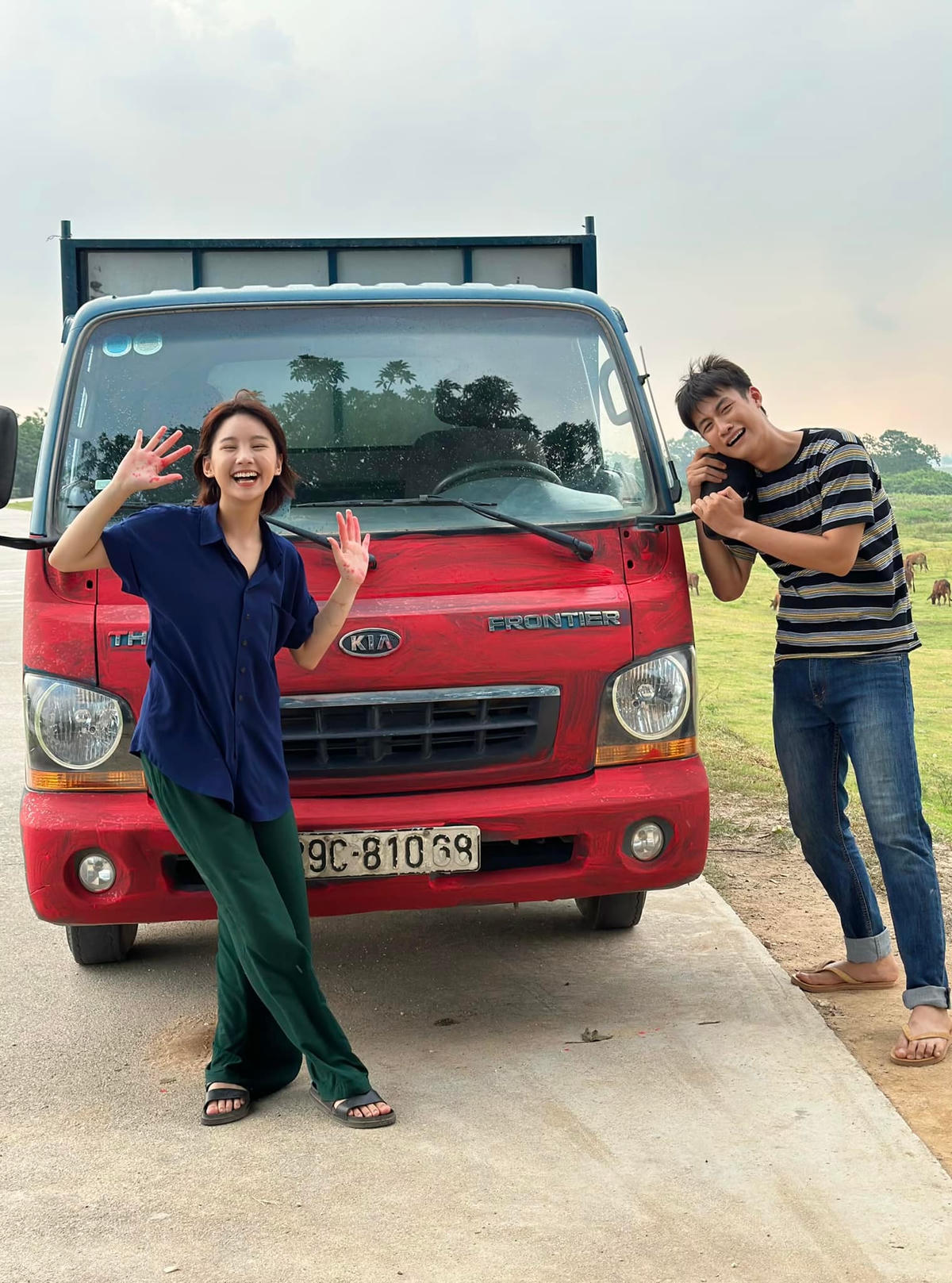 Tạo hình của Thu Hà trong phim "Món quà của cha".