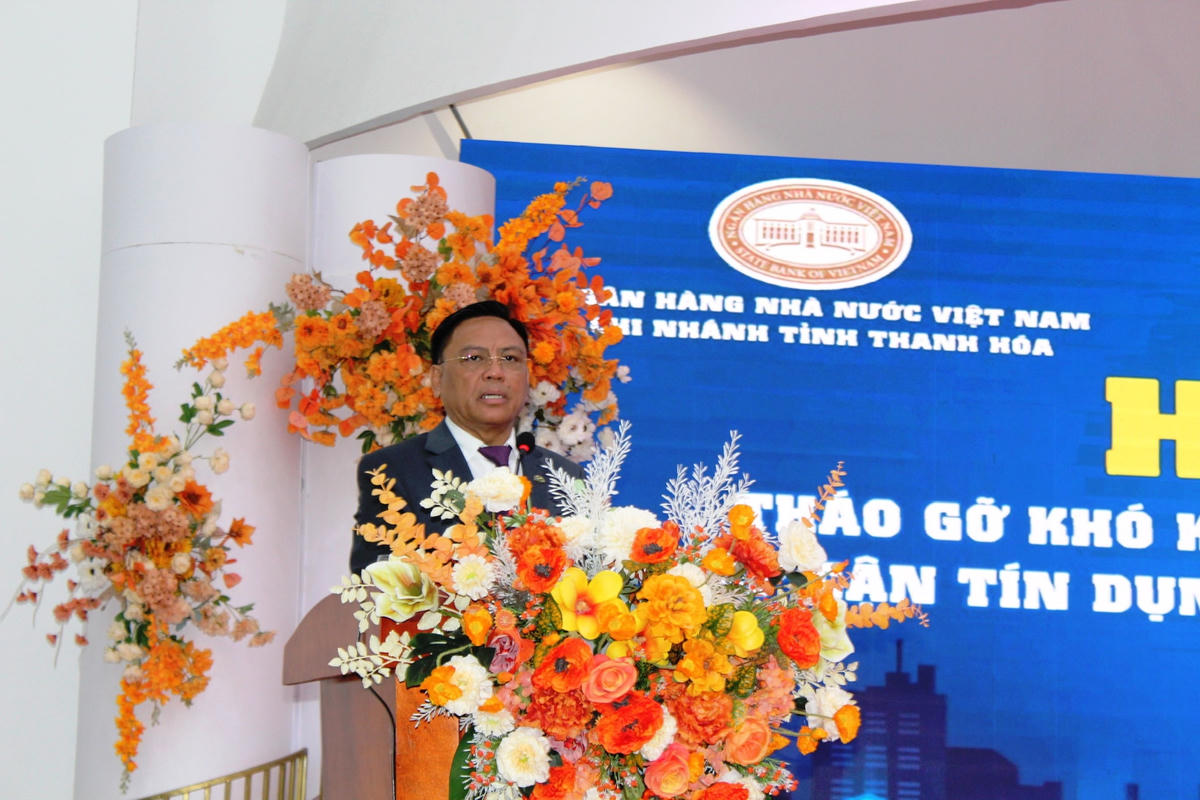 Ông Cao Tiến Đoan, Chủ tịch Hiệp hội doanh nghiệp tỉnh Thanh Hóa khẳng định: Đây là hội nghị nhằm mục đích tiếp nhận, chia sẻ và tháo gỡ khó khăn, vướng mắc trong quá trình sản xuất, kinh doanh của các doanh nghiệp trên địa bàn tỉnh Thanh Hóa.
