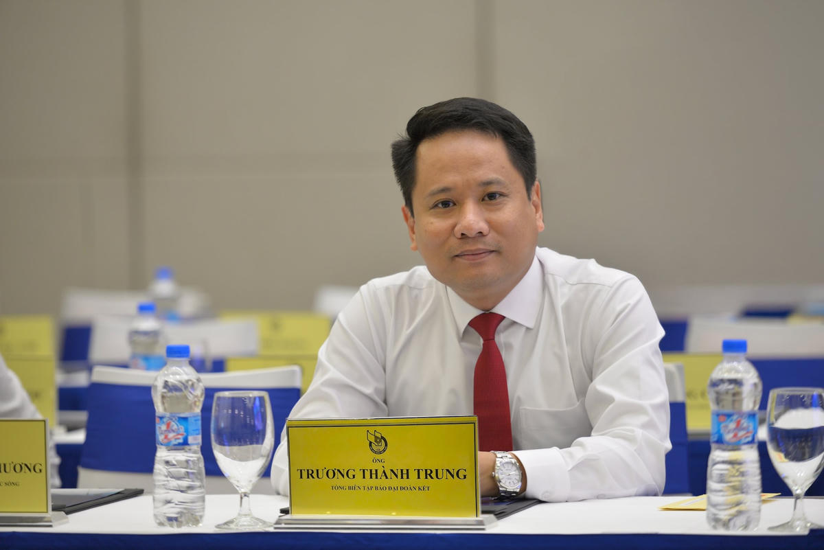 Ông Trương Thành Trung, Tổng Biên tập Báo Đại đoàn kết tham dự sự kiện.