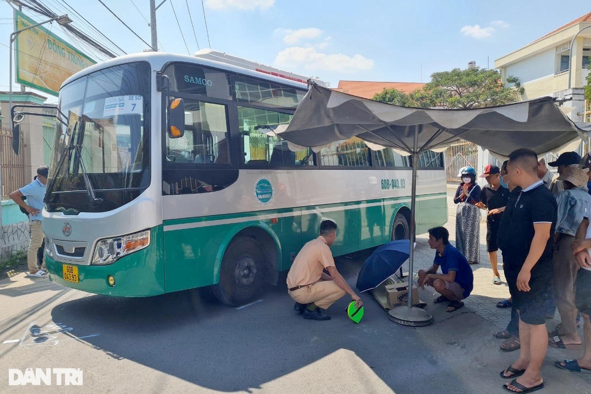 Hiện trường vụ tai nạn thương tâm.