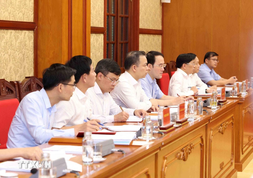 Đại biểu tham dự Phiên họp thứ 28 Ban Chỉ đạo Trung ương về phòng, chống tham nhũng, lãng phí, tiêu cực. (Ảnh: Phương Hoa/TTXVN)