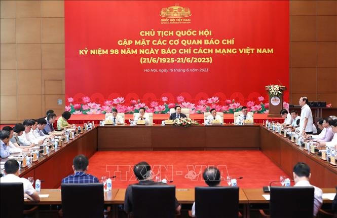 Quang cảnh buổi gặp mặt. Ảnh: An Đăng/TTXVN.