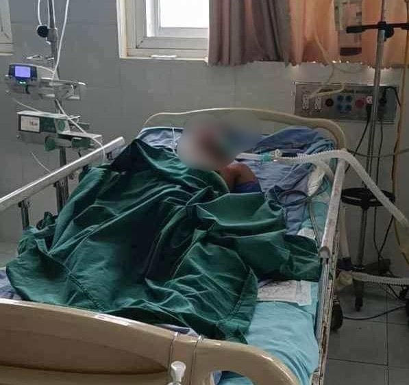 Bệnh nhân P. đang điều trị tại BVĐK TƯ Quảng Nam.