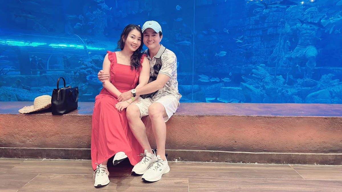 Cao Minh Đạt nói, anh may mắn vì có vợ đồng hành, là hậu phương cho anh phát triển sự nghiệp. 