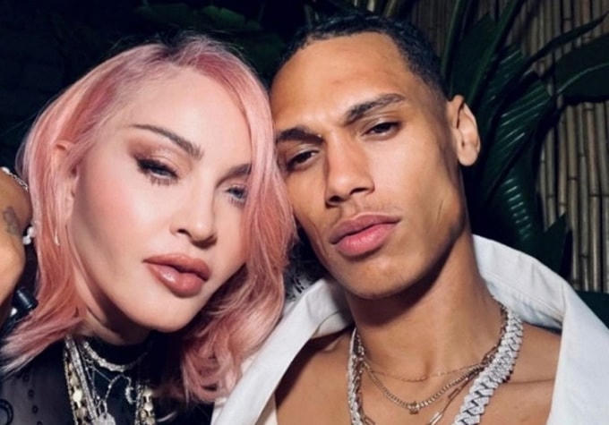 Madonna và bạn trai Andrew Darnell lúc còn hẹn hò. 
