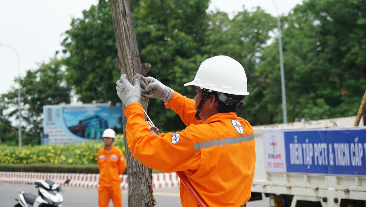 Các đơn vị điện lực phía Nam kiểm tra hệ thống điện, bảo đảm các phương án cấp điện an toàn trong mùa mưa bão 2022.