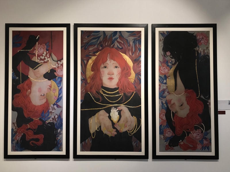 “Tâm” của Lâm Tú Trân (TP Hồ Chí Minh), giải Nhất Festival Mỹ thuật trẻ 2022.