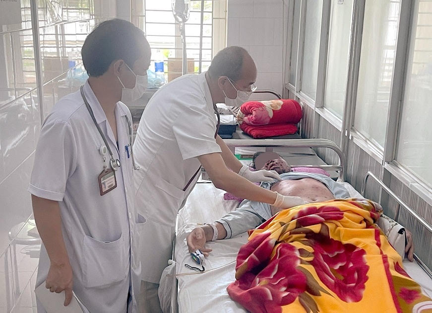 Bệnh nhân điều trị thuỷ đậu tại Bệnh viện Bạch Mai. 
