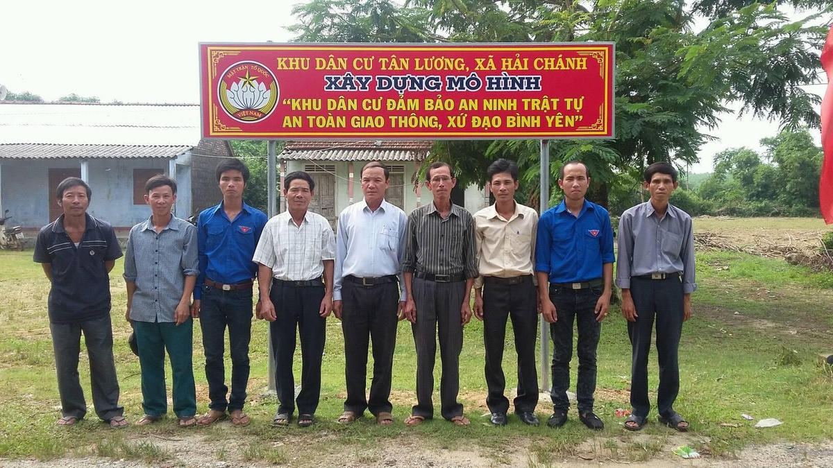 Mô hình “Xứ đạo bình yên, đảm bảo an ninh trật tự và chung tay xây dựng NTM” do Ủy ban MTTQ Việt Nam xã Hải Chánh phát động từ năm 2018.