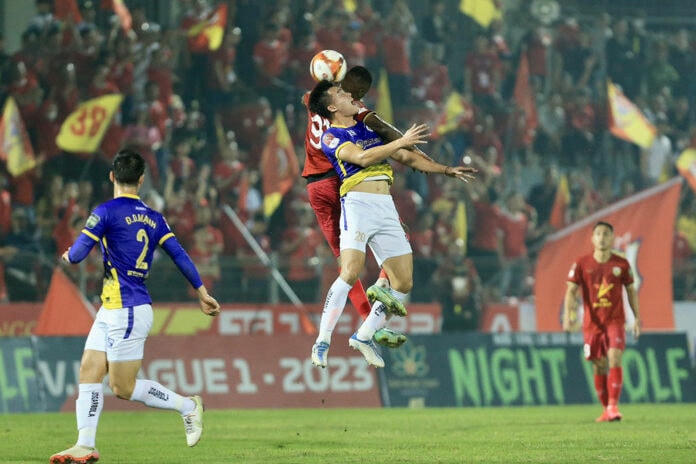 V.League 2023 sẽ tạm dừng 45 ngày từ 20/2 tới 6/4. Ảnh minh họa: VPF.