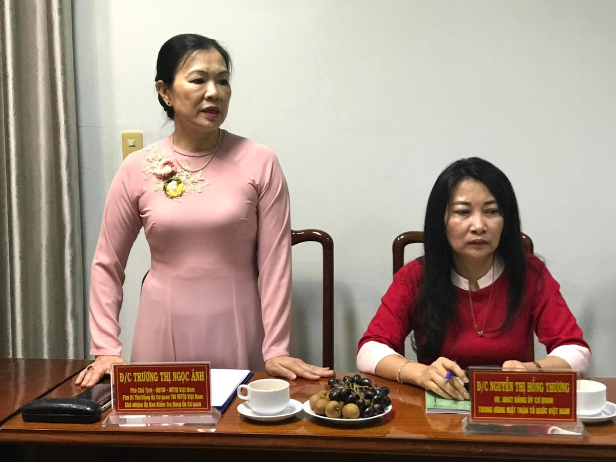 Phó Chủ tịch Trương Thị Ngọc Ánh phát biểu tại đại hội.