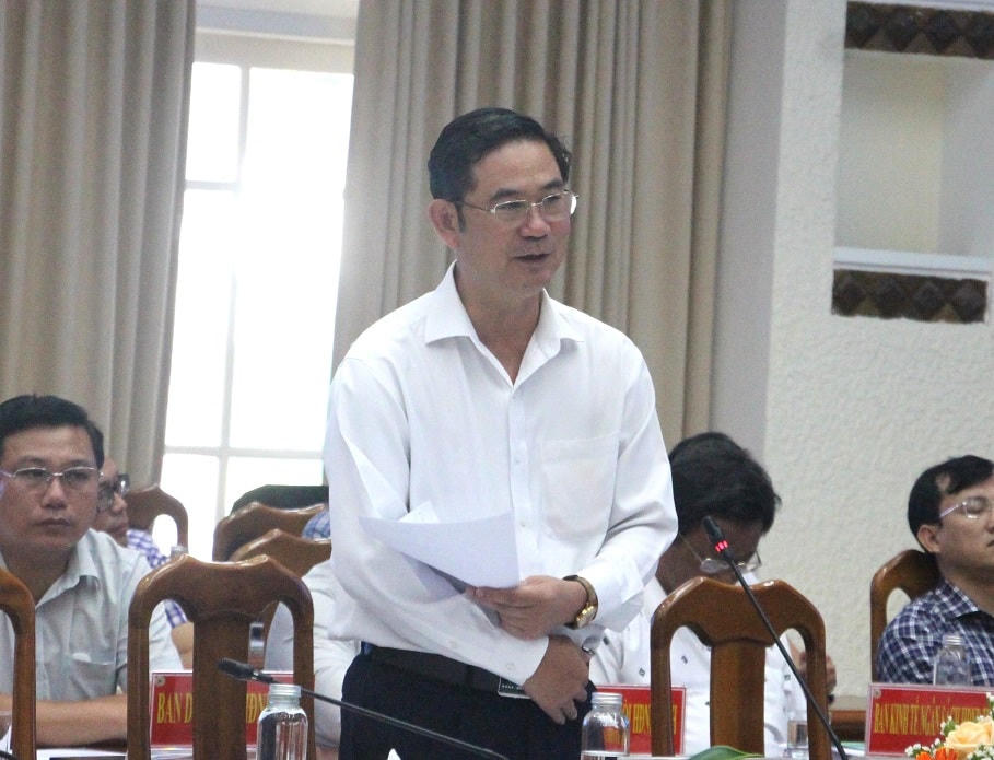 Đại biểu trình bày ý kiến tại hội thảo.