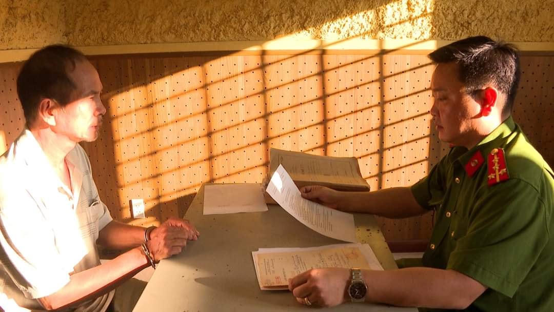 Đối tượng Chiến tại CQĐT. Ảnh CACC