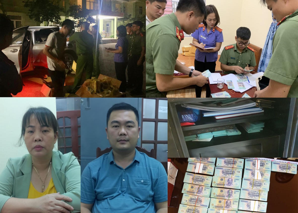 3,5 tỷ đồng tiền giả của 2 vợ chồng được Công an tìm thấy tại nhiều khu vực khác nhau.