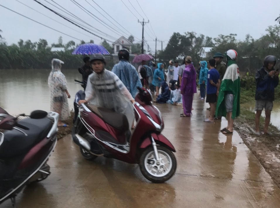 Khu vực tìm thấy thi thể Bí thư Đảng uỷ xã Xuân Lộc. Ảnh: CTV.