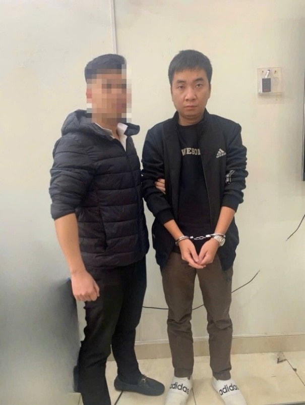 Đối tượng Phạm An Tân tại Cơ quan Công an.