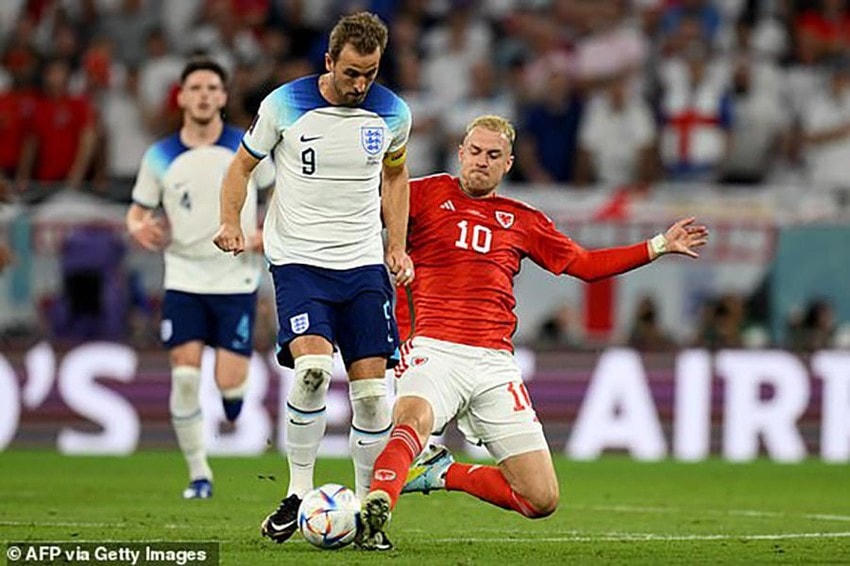 Xứ Wales đã cầm chân tuyển Anh nhưng kết quả lại thất bại. Ảnh: Getty.