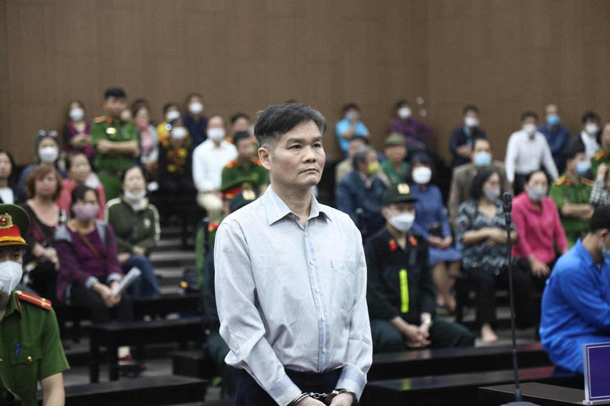 Bị cáo Phạm Thanh Hải tại tòa.