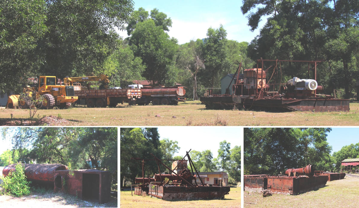 Nhiều tài sản có giá trị trong khuôn viên của xí nghiệp đã bị hoang hóa, vụn vữa, oxi hóa theo thời gian.