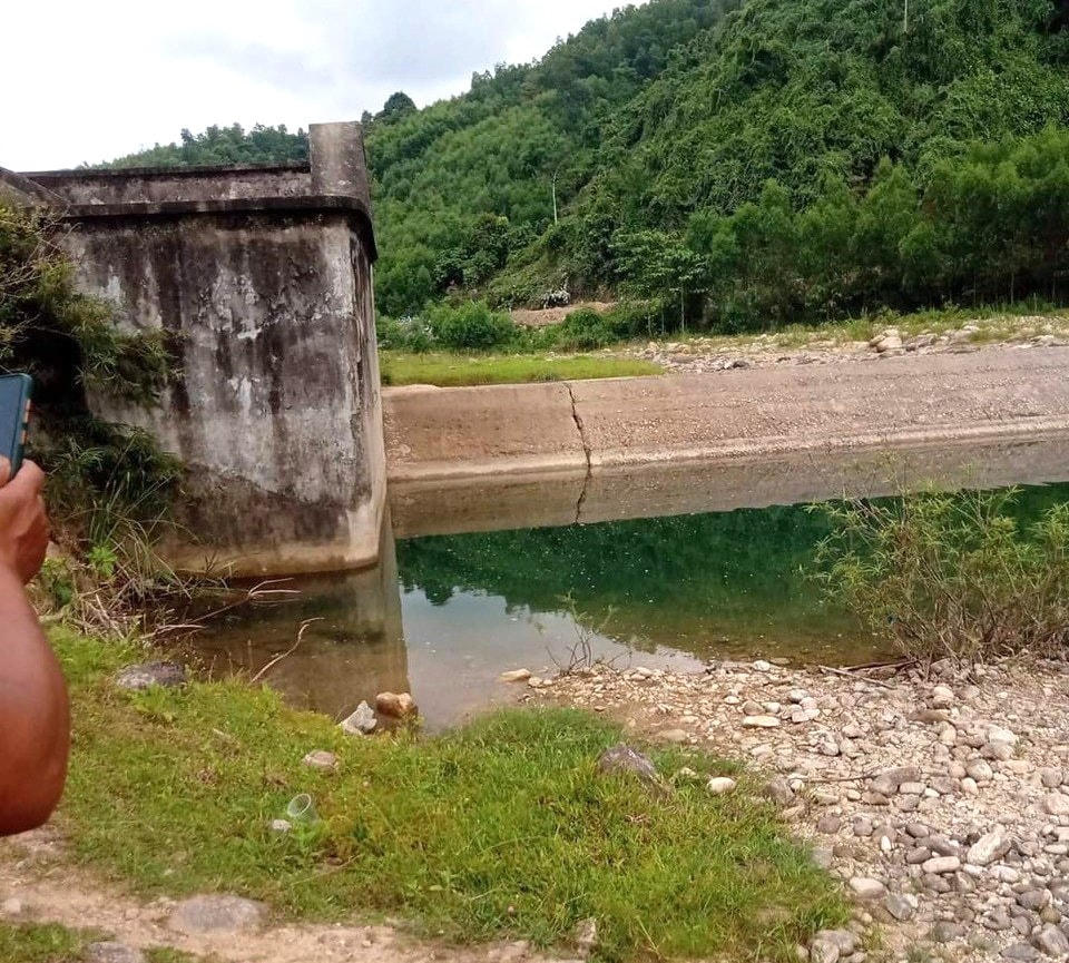 Nơi em V. bị đuối nước tử vong.