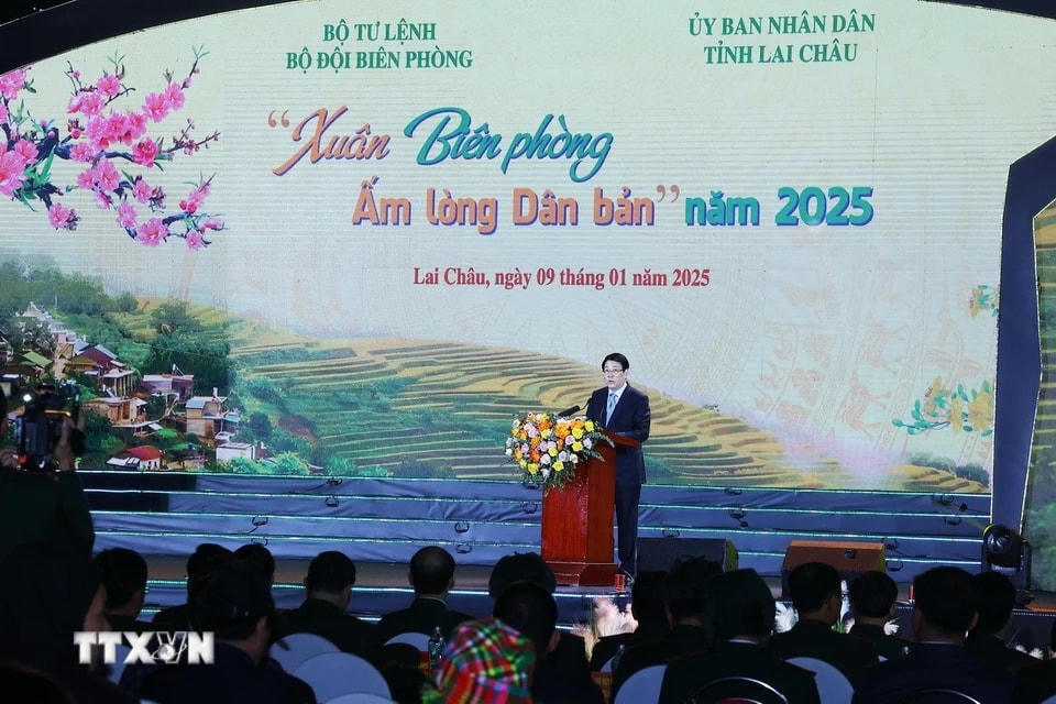 Chủ tịch nước Lương Cường phát biểu. (Ảnh: Lâm Khánh/TTXVN)