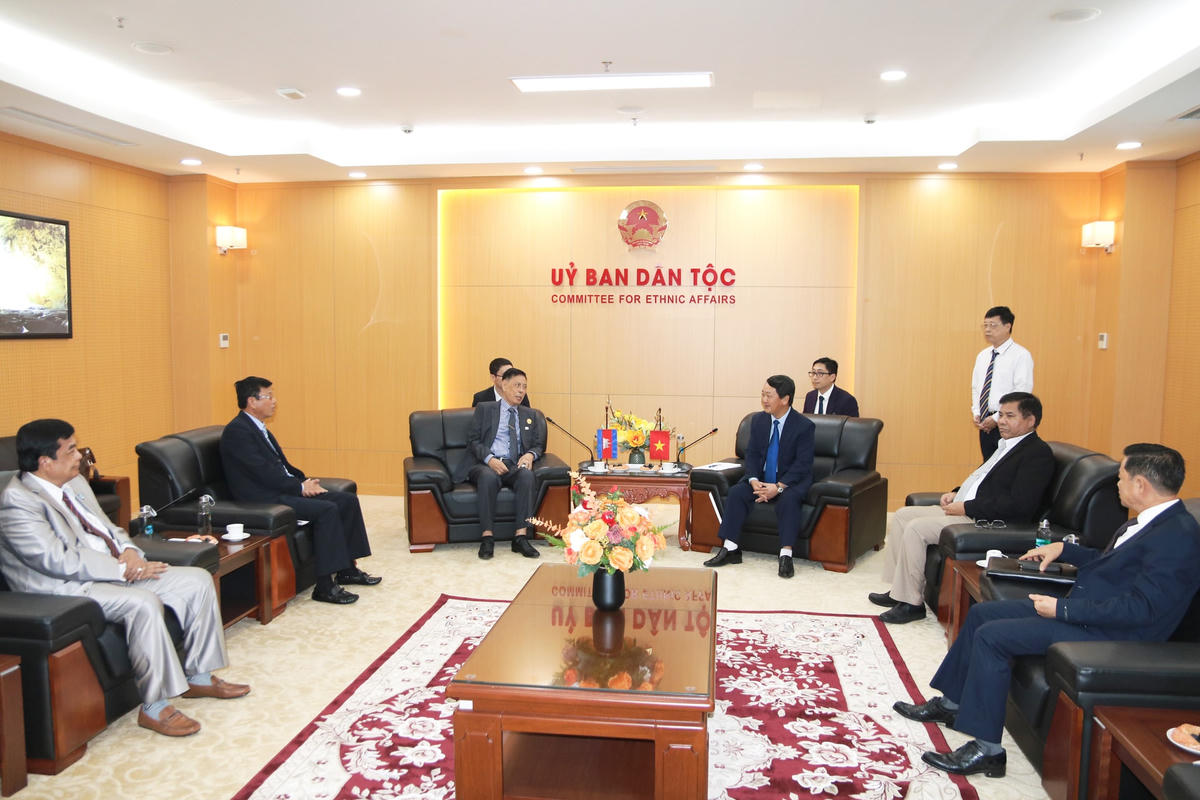 Quang cảnh buổi tiếp.