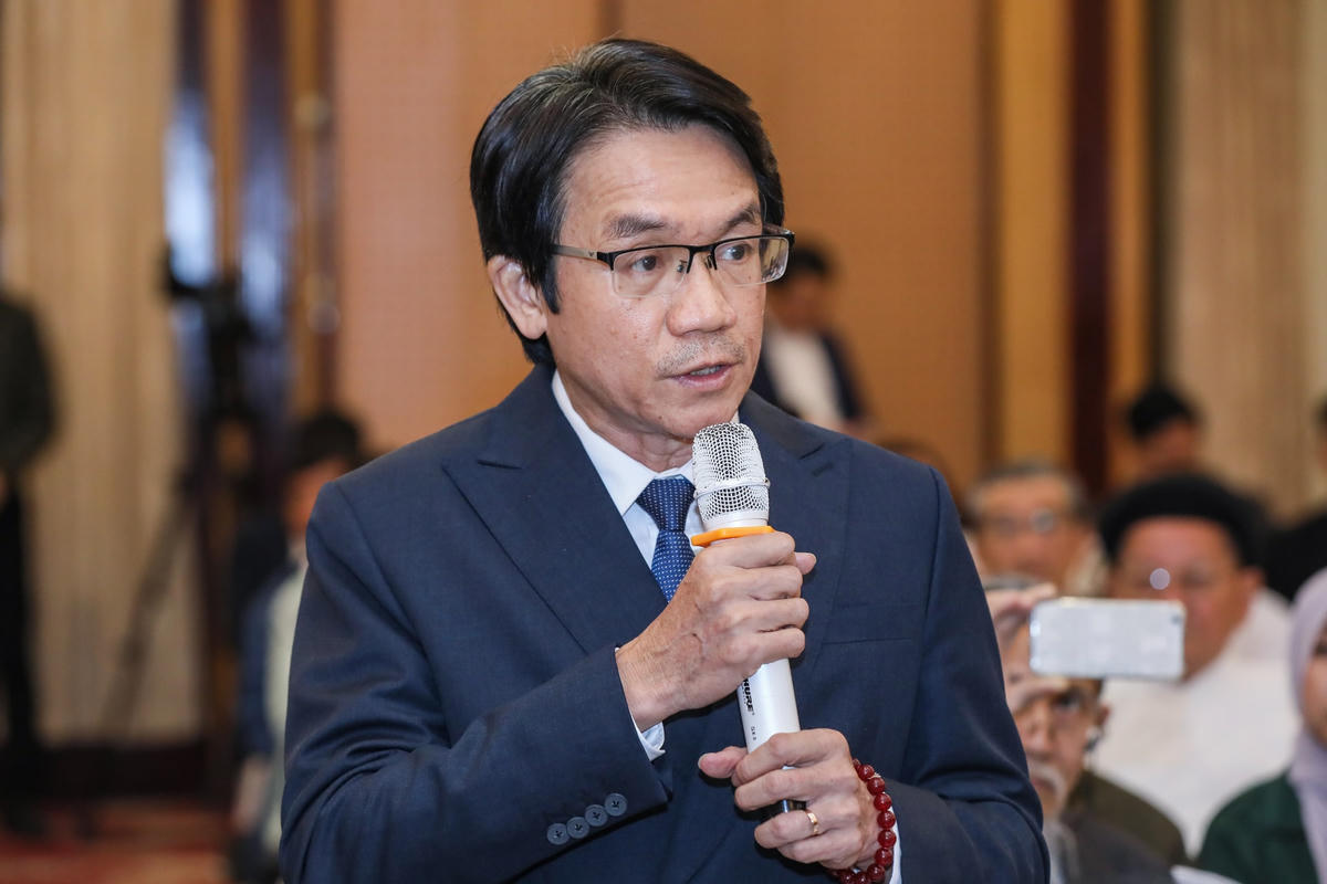 Ông Trần Việt Anh, Phó Chủ tịch Hiệp hội Doanh nghiệp Thành phố Hồ Chí Minh phát biểu tại Hội nghị.