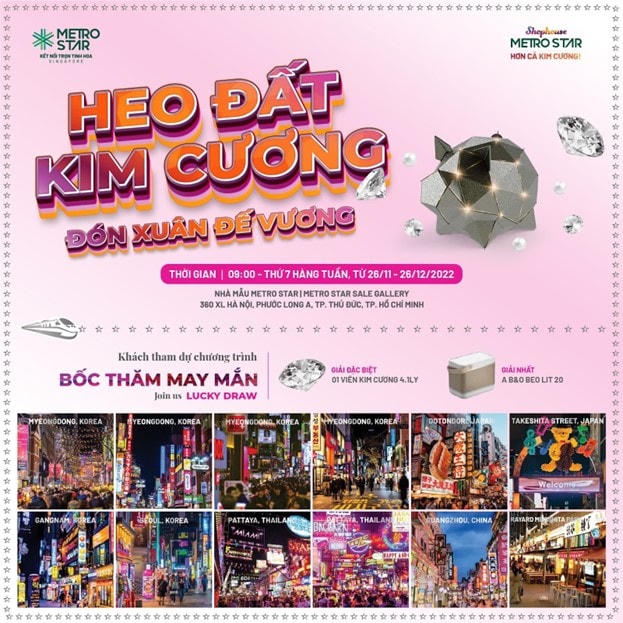 Chương trình “Heo đất kim cương – Hành trình tích lũy” với những chính sách đầu tư an toàn.