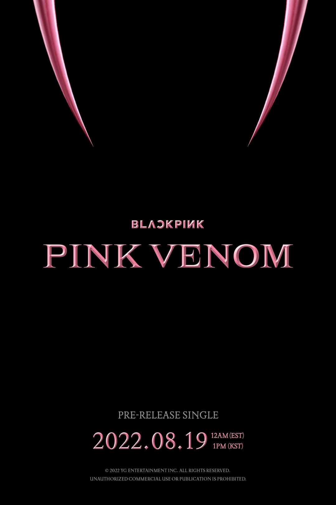 Poster ca khúc mở đường cho album sắp tới của Blackpink: Pink Venom  