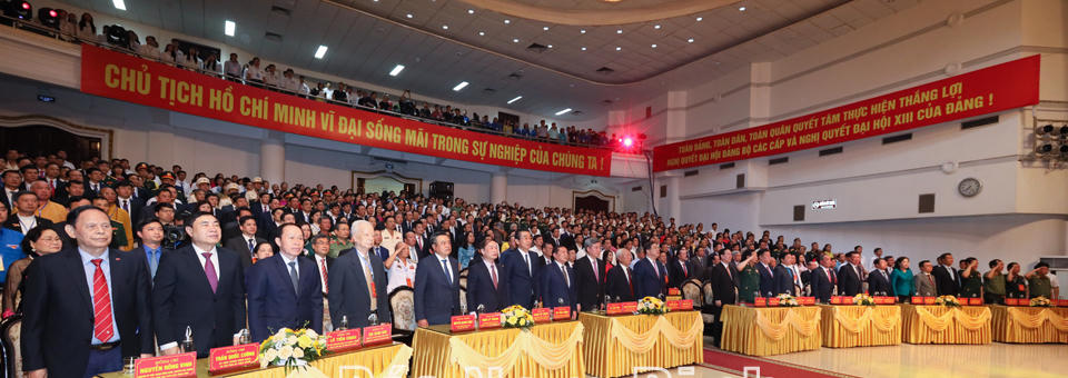 Quang cảnh buổi lễ.