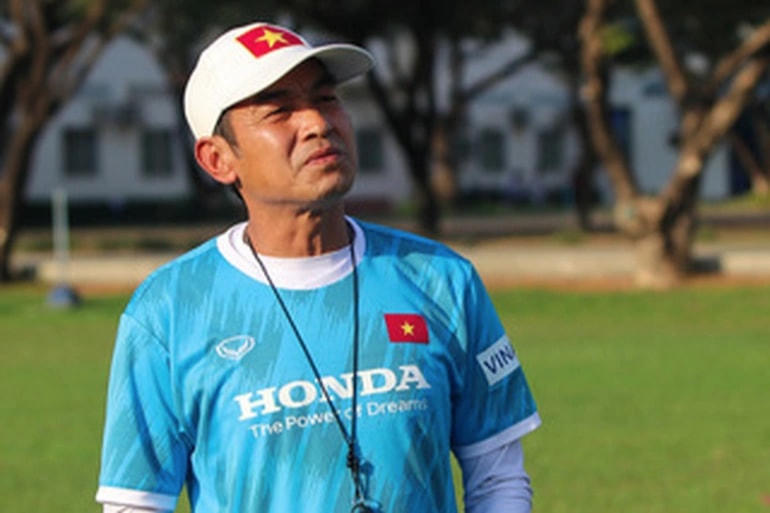 HLV Đinh Thế Nam khẳng định U19 Việt Nam có tư tưởng cầu hòa (Ảnh: VFF).