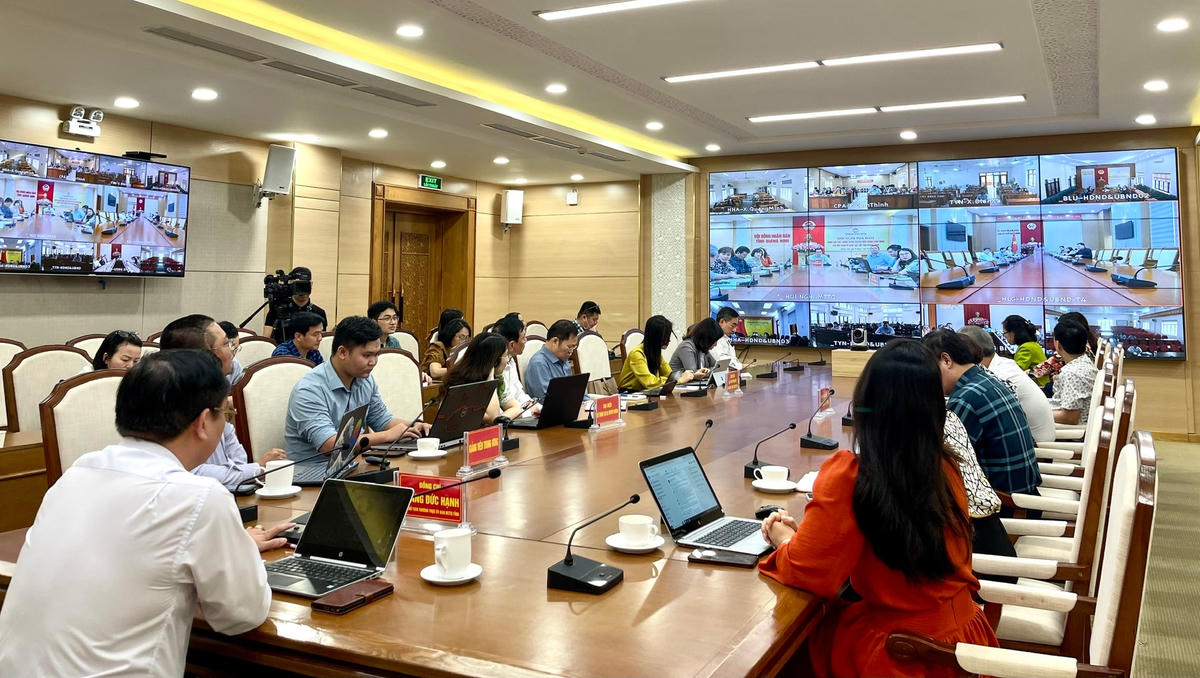 Hội nghị được kết nối trực tuyến đến 191 điểm cầu trên địa bàn toàn tỉnh Quảng Ninh.