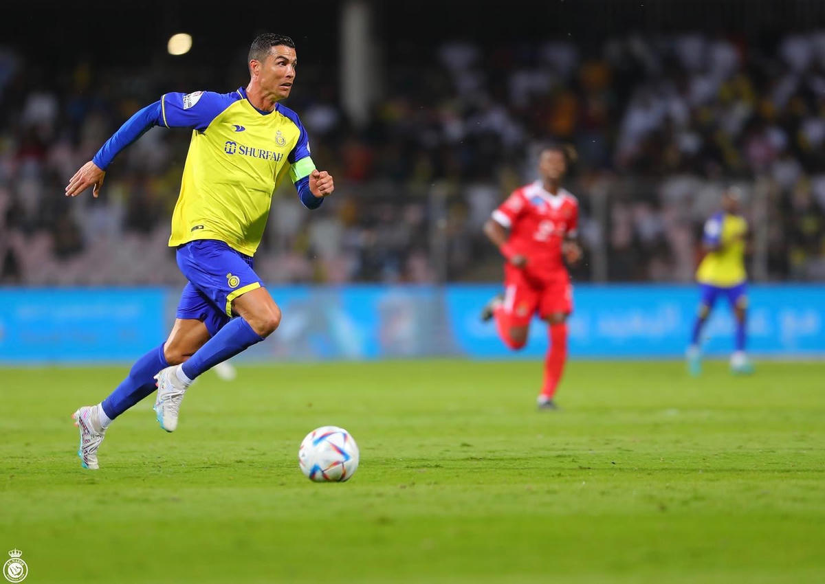 Cristiano Ronaldo đã có trận đấu "chói sáng". Ảnh: Al Nassr.
