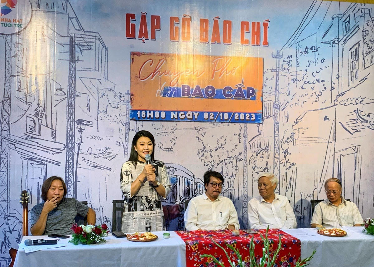 Ra mắt musical show “Chuyện phố thời bao cấp. Ảnh: Quang Vinh.