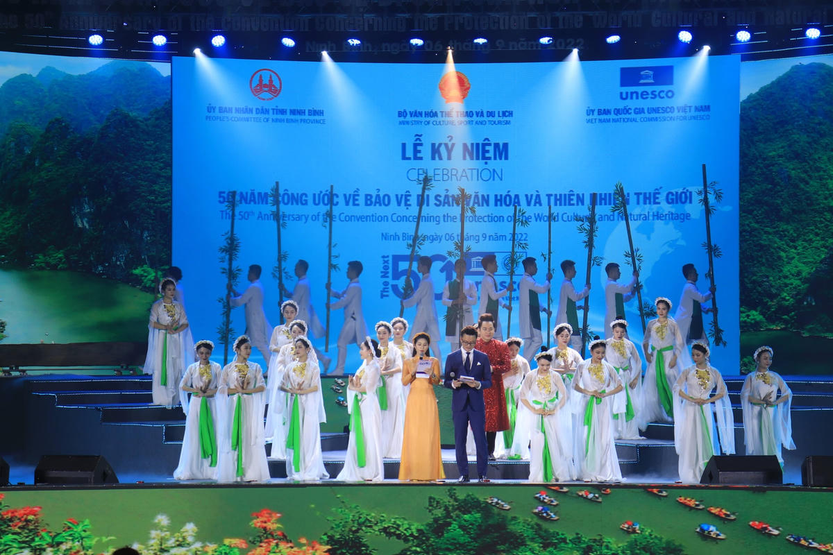 Lễ kỷ niệm 50 năm Công ước 1972 với chủ đề: “50 năm tới: Di sản thế giới - nguồn lực cho tự cường, tính nhân văn và đổi mới sáng tạo.