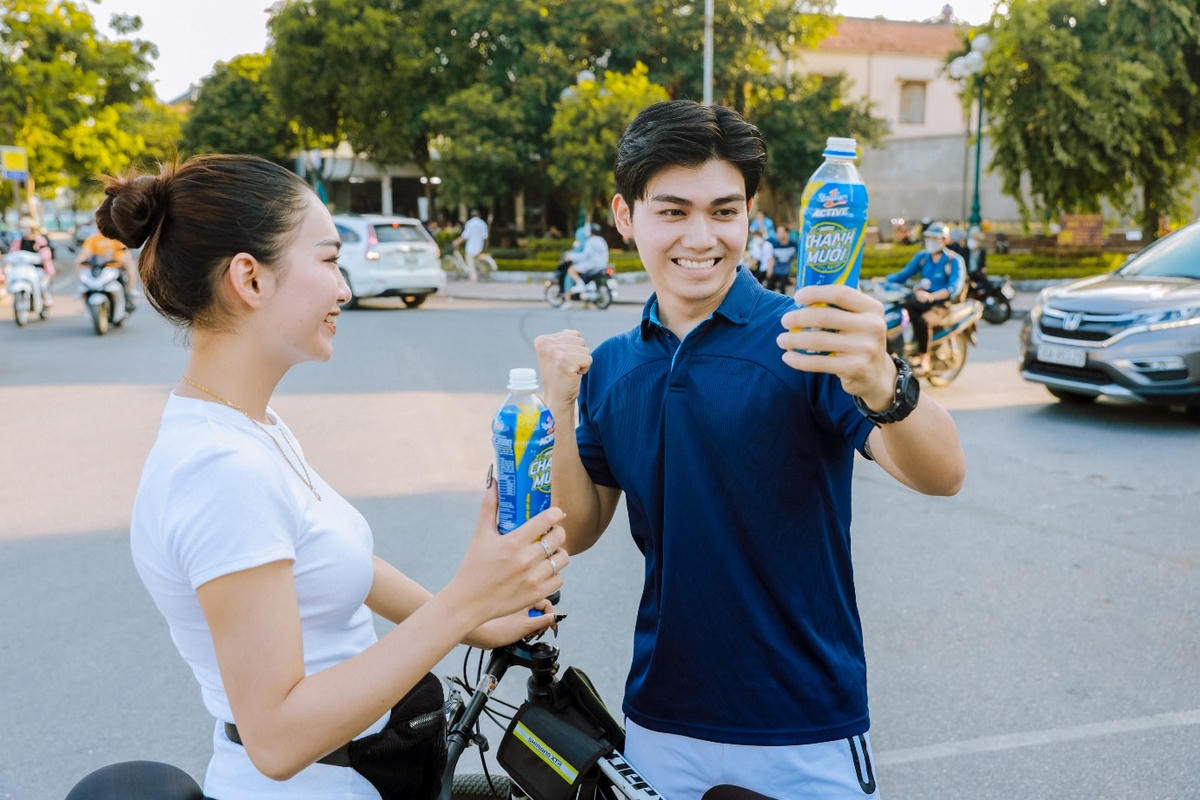 Number 1 Active Chanh Muối được nhiều người yêu thích khi vận động, chơi thể thao.