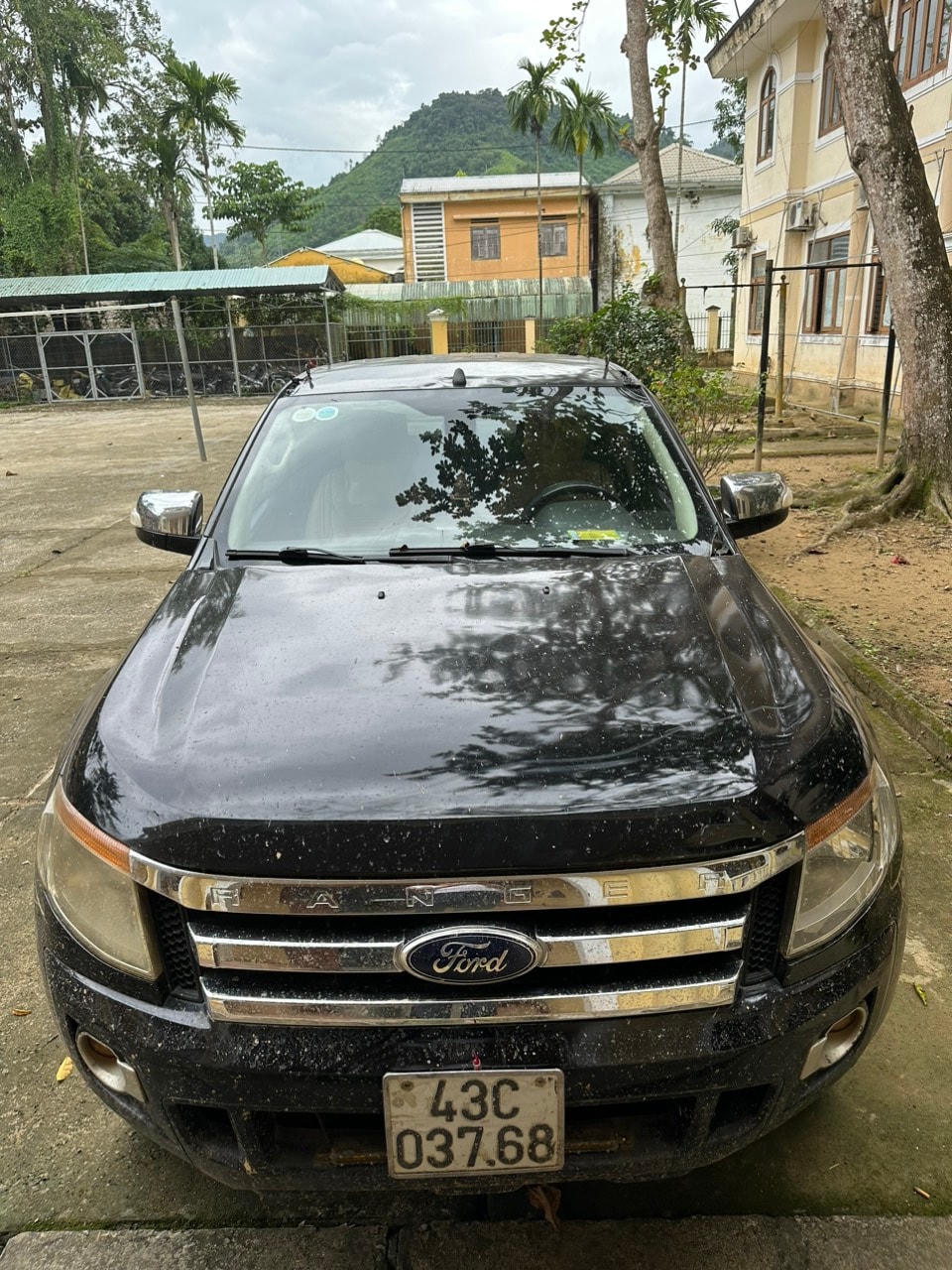 Xe ô tô bán tải BKS: 43C-037.68 vận chuyển động vật trái phép. 