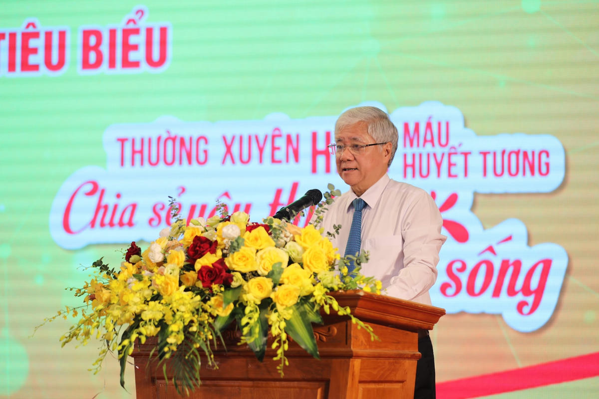 Chủ tịch Đỗ Văn Chiến phát biểu tại buổi lễ.