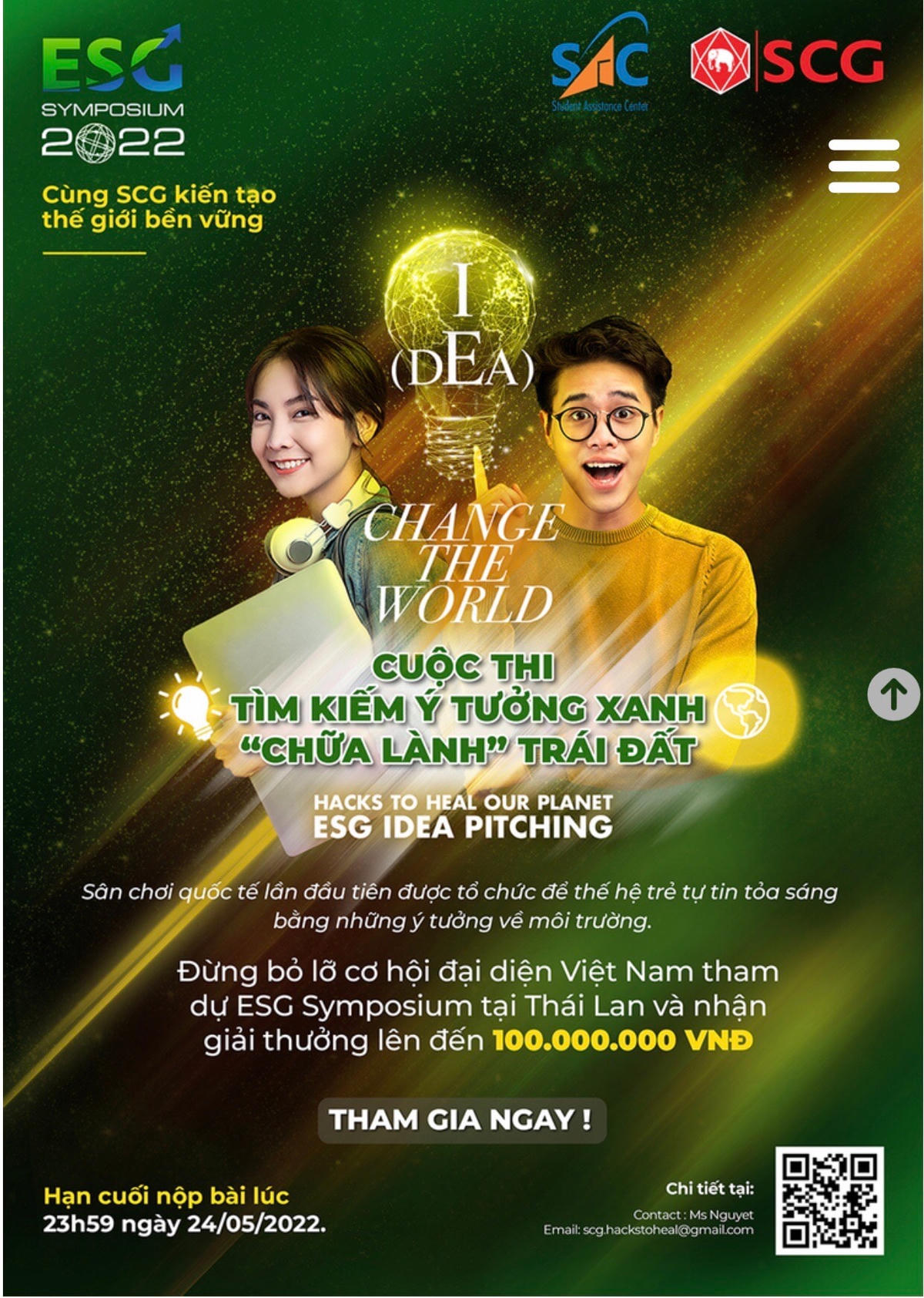 Triển khai cuộc thi “Tìm kiếm ý tưởng xanh - chữa lành Trái Đất” tại Việt Nam.