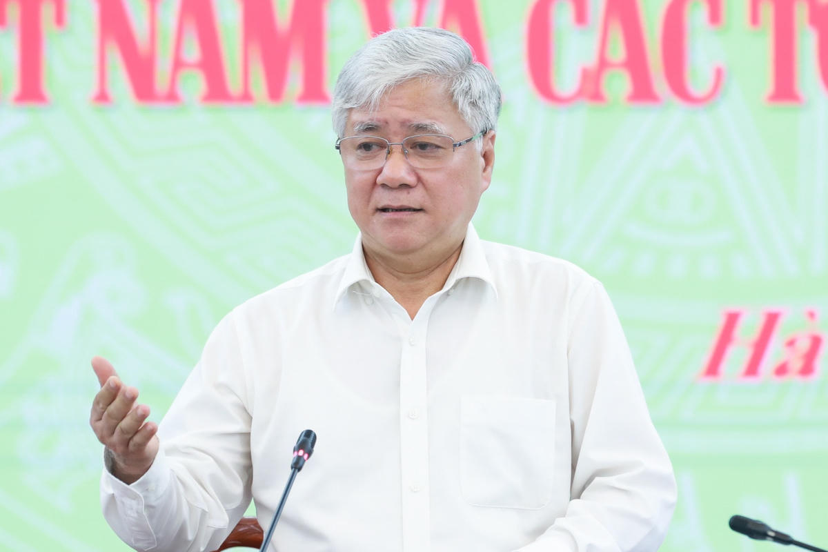 Chủ tịch Đỗ Văn Chiến phát biểu kết luận Hội thảo.
