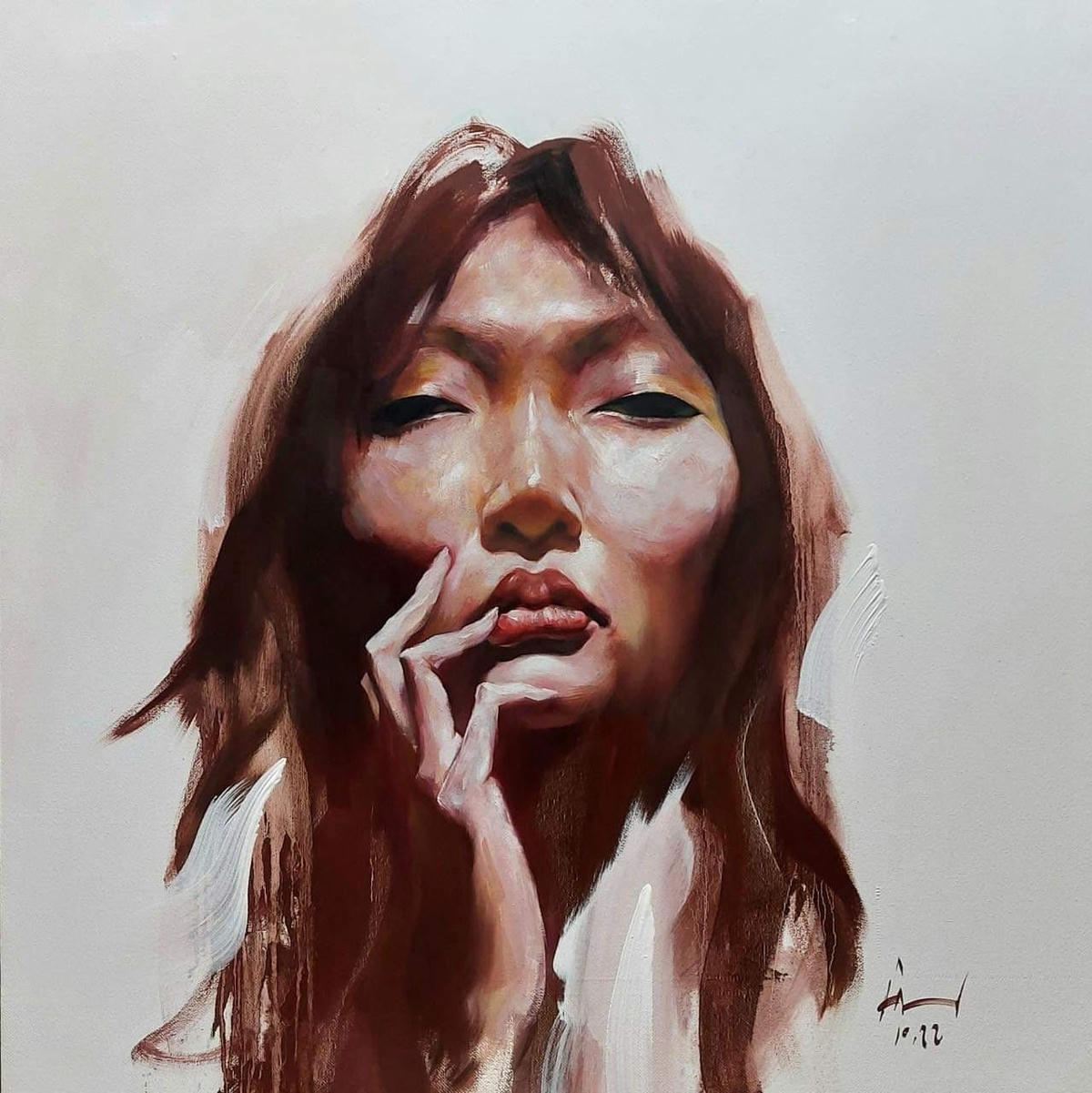 Chân dung - tranh của họa sĩ Doãn Hoàng Lâm.