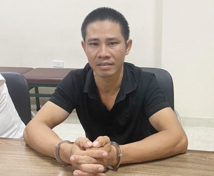 Nguyễn Đại Quang tại Công an quận Ngô Quyền.