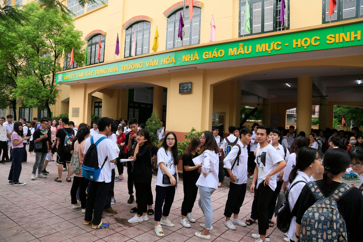 Xây dựng văn hóa học đường là vấn đề cấp thiết đặt ra. Ảnh: Quang Vinh.  