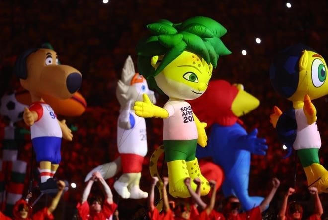 Linh vật các kỳ World Cup. Nguồn: Getty Images.