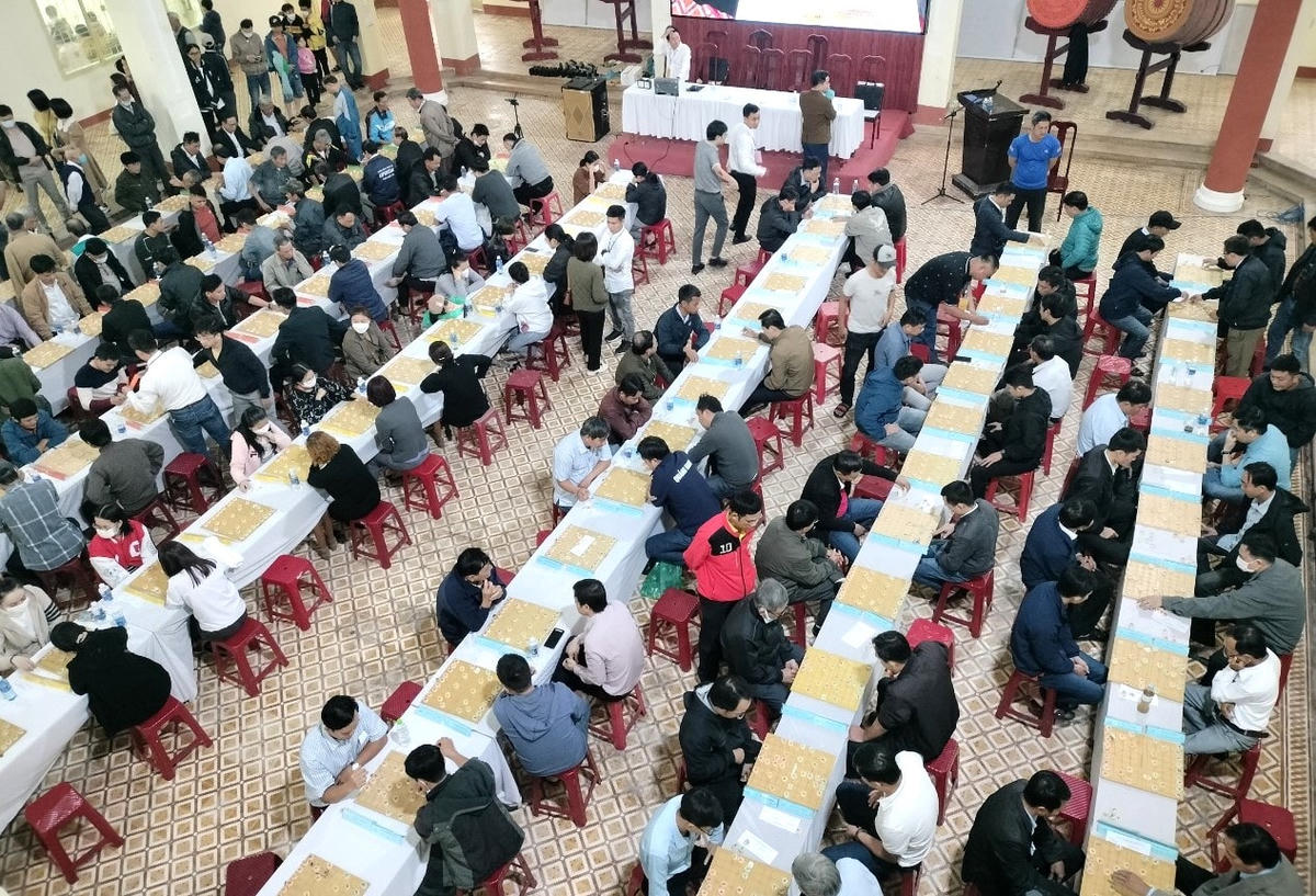 Các kỳ thủ tham dự giải cờ vua, cờ tướng năm 2023.