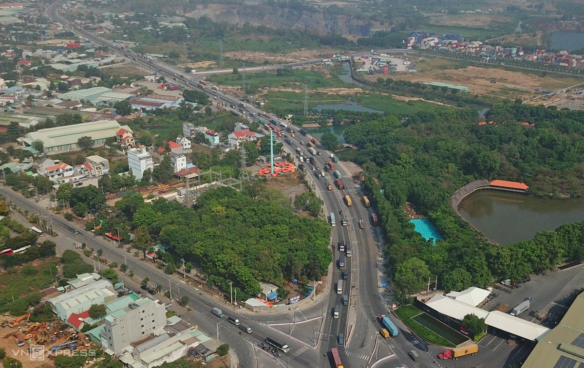 Đoạn Tân Vạn - Bình Chuẩn thuộc Vành đai 3 TPHCM. Ảnh: VNXpress.